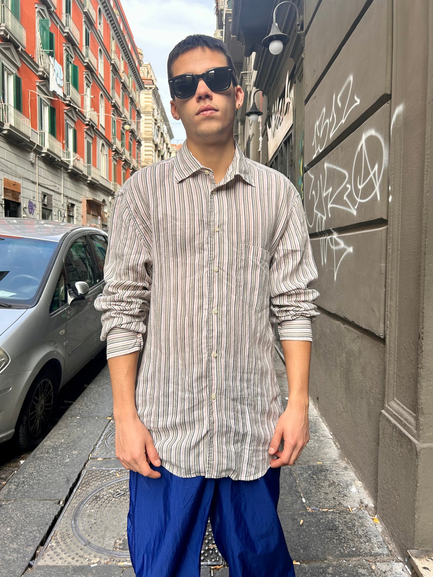 ZEGNA Linen Striped Shirt