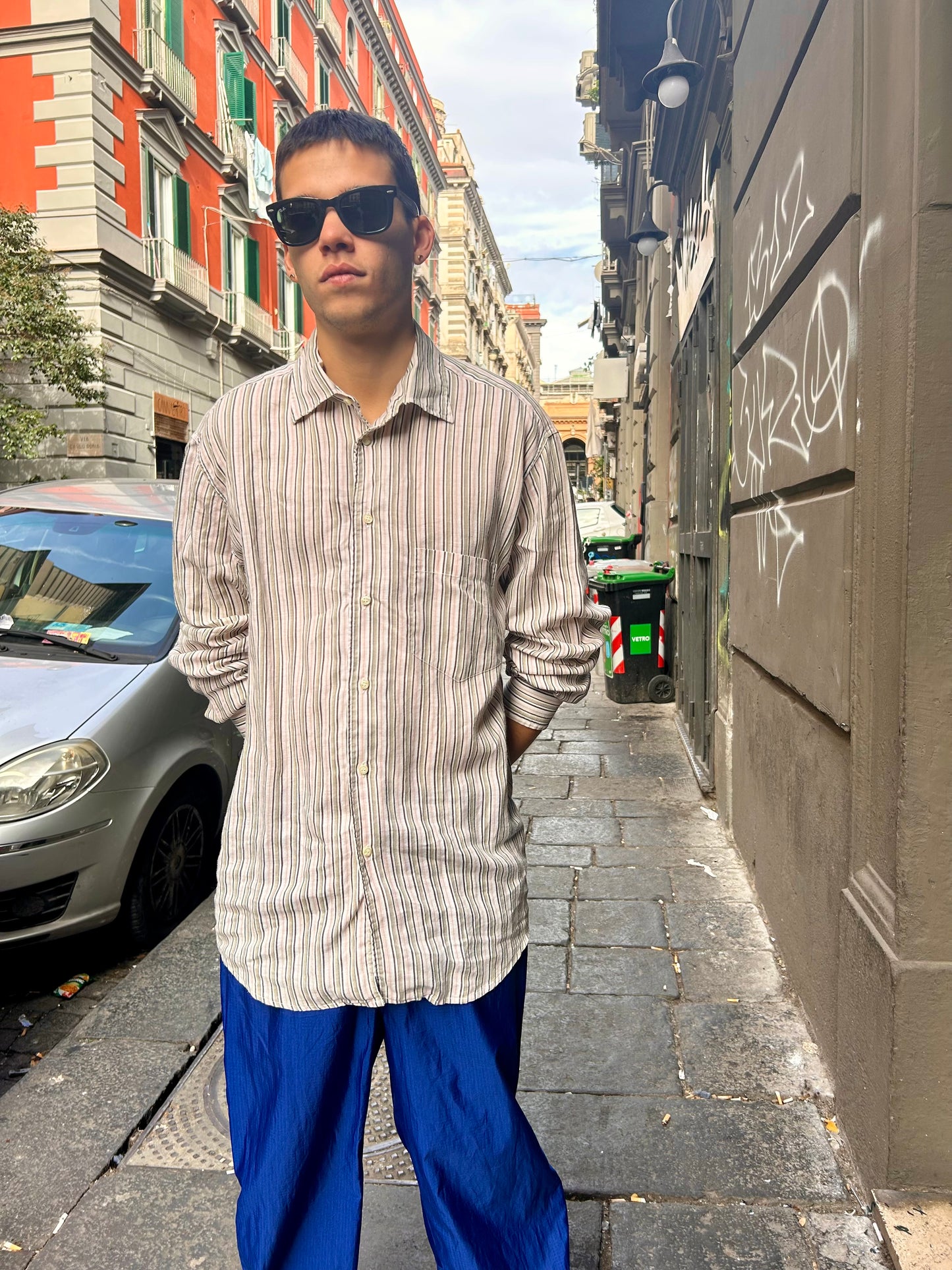 ZEGNA Linen Striped Shirt