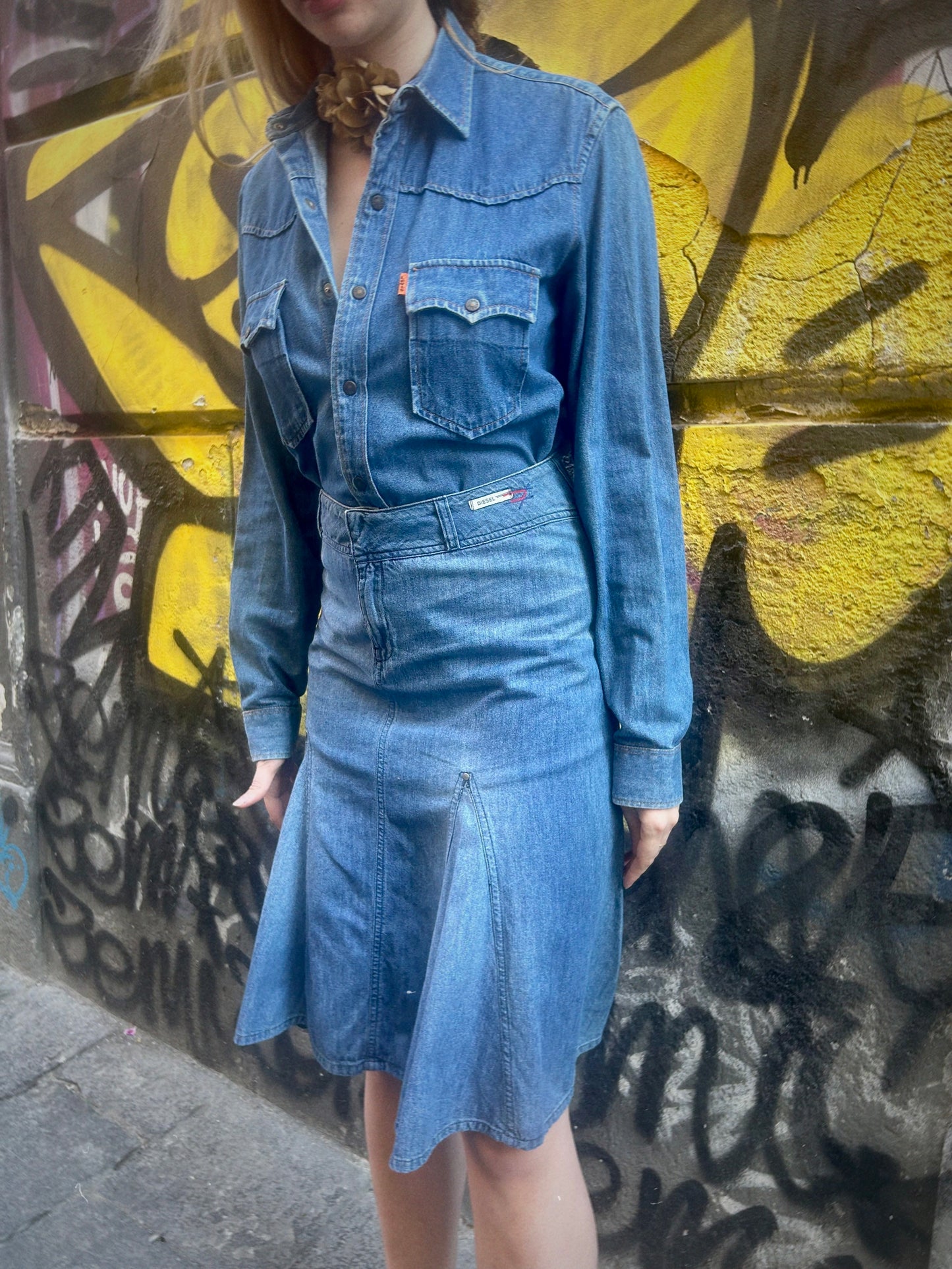 Diesel Denim Skirt – Asymmetric