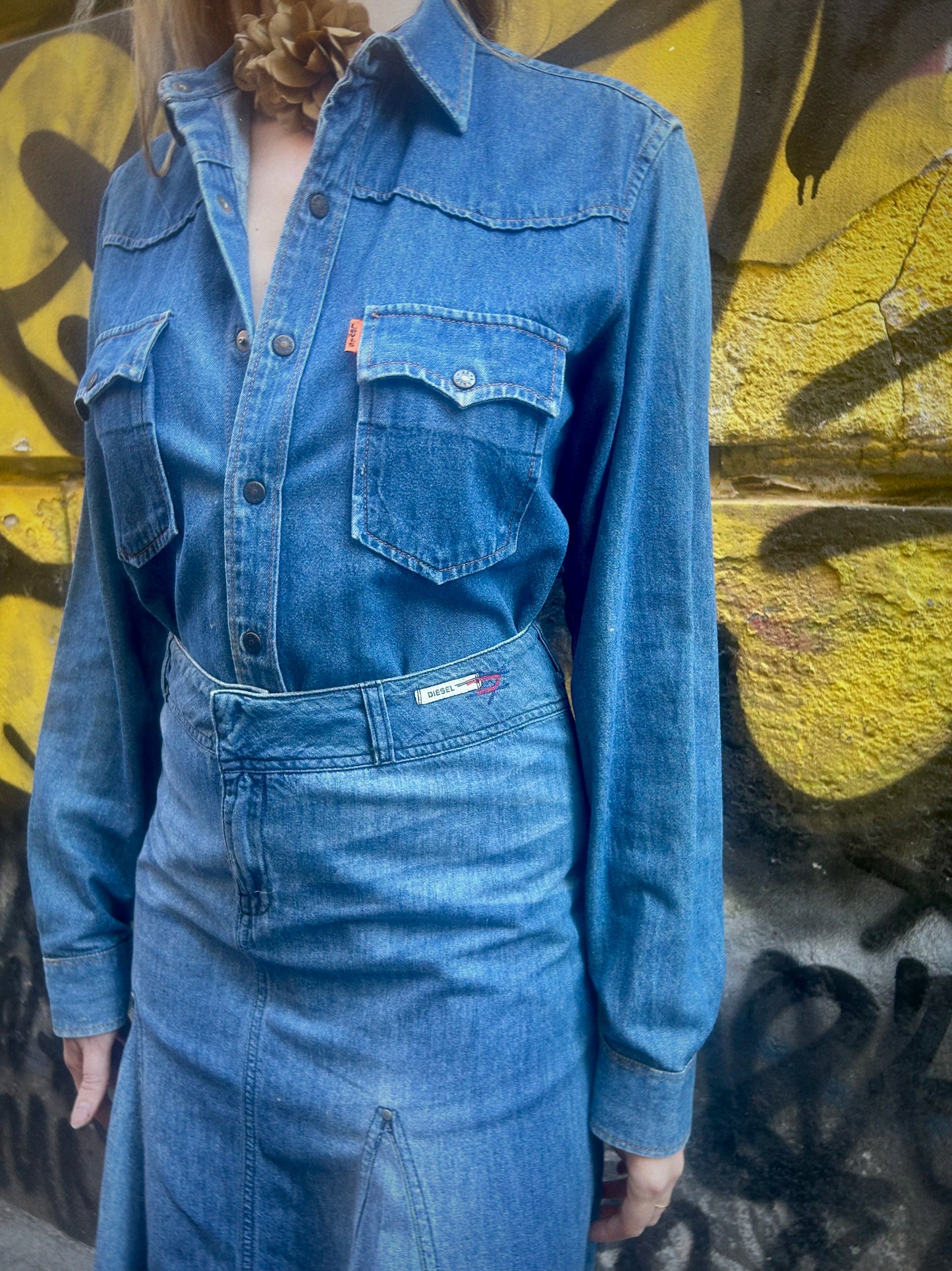 Diesel Denim Skirt – Asymmetric