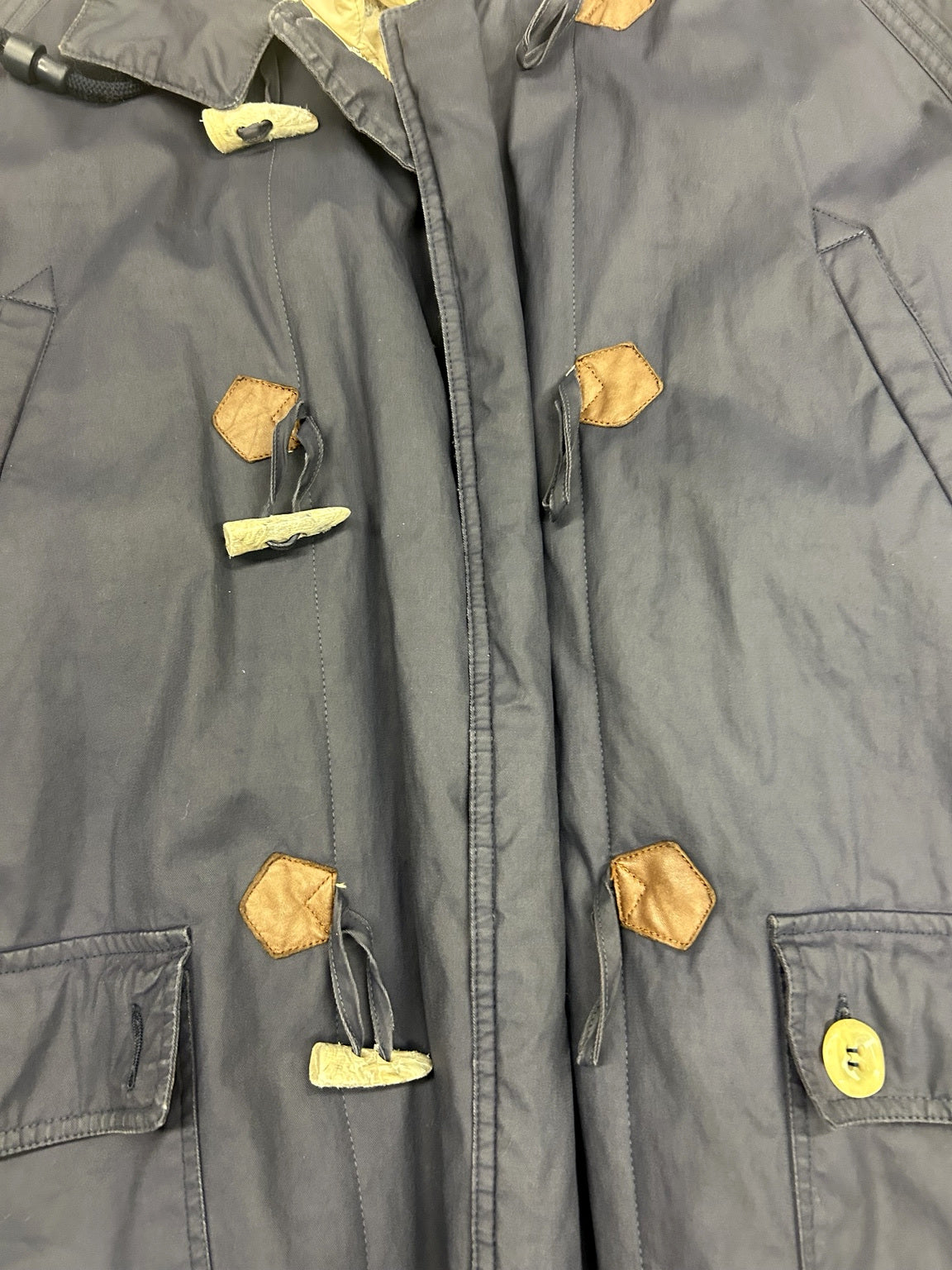 Emporio Armani Vintage 2-in-1 Navy Toggle Parka