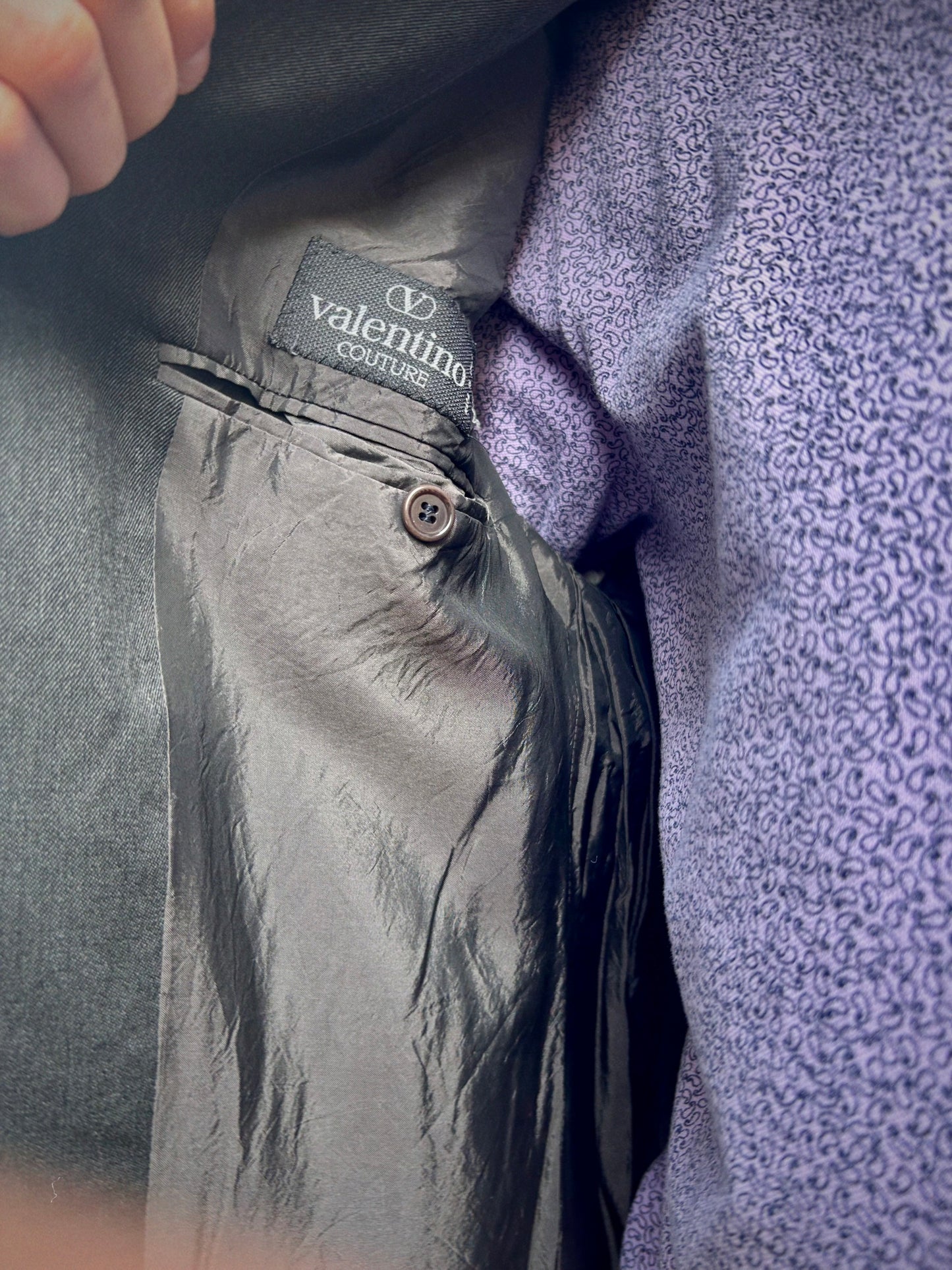 VINTAGE VALENTINO COUTURE 90s OVERSIZED WOOL BLAZER