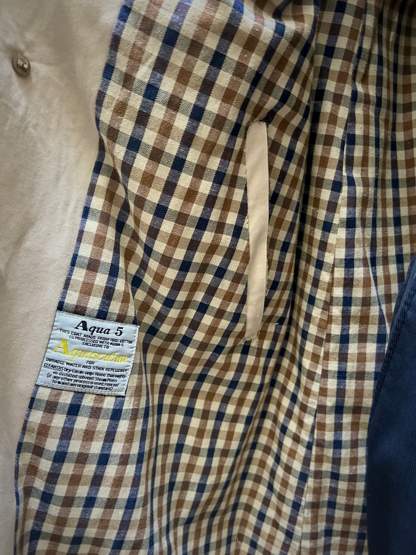 AQUASCUTUM ‘AQUA 5’ COAT - MADE IN ENGLAND
