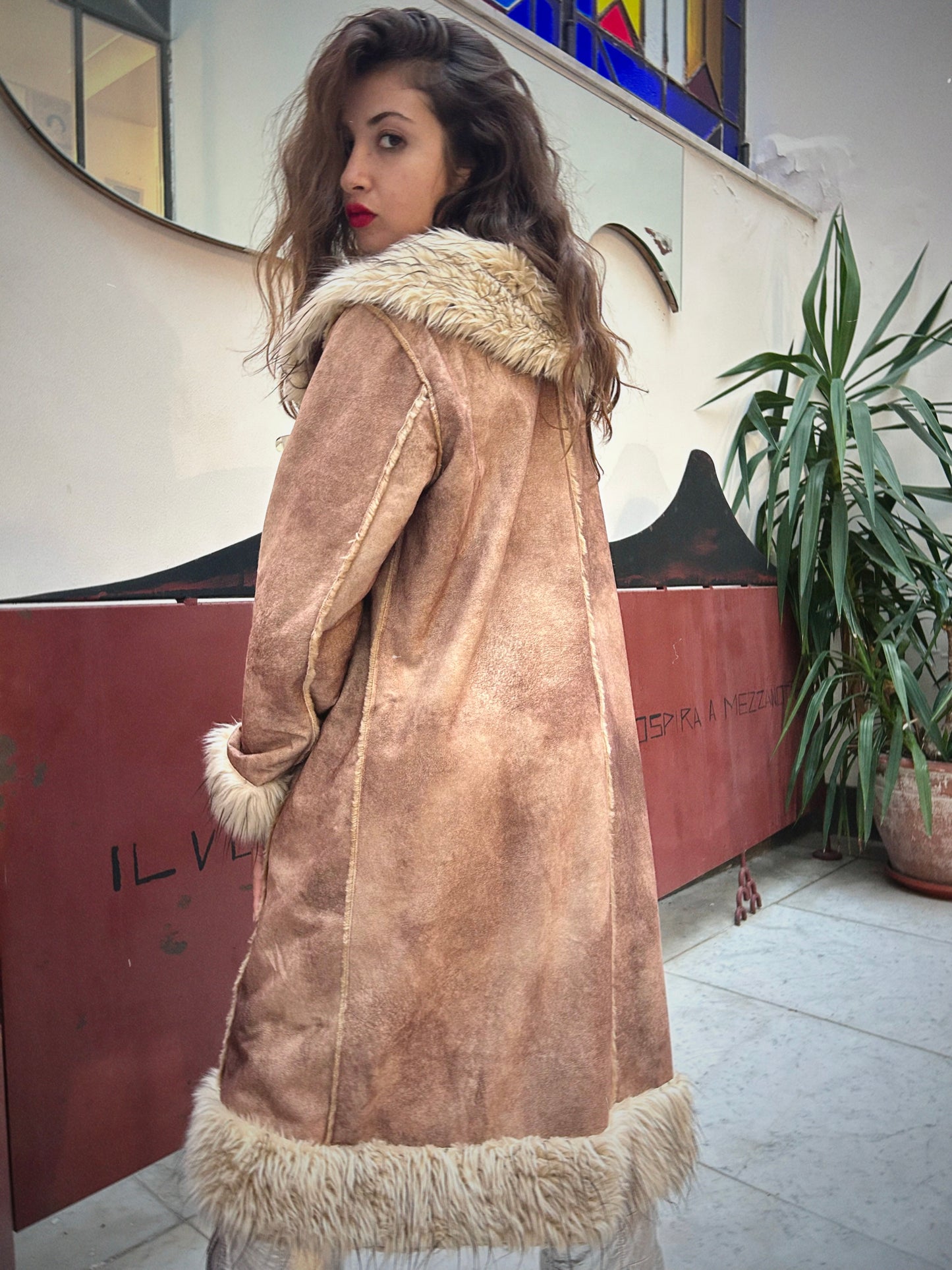 Y2K FAUX FUR COAT