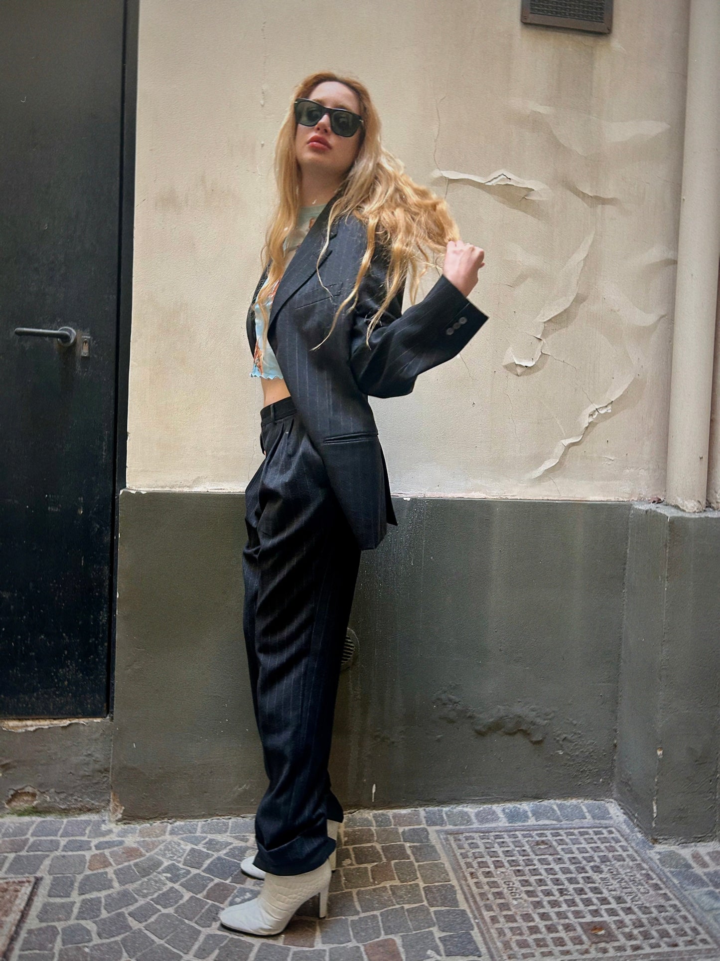 Vintage Pierre Cardin pinstripe suit set