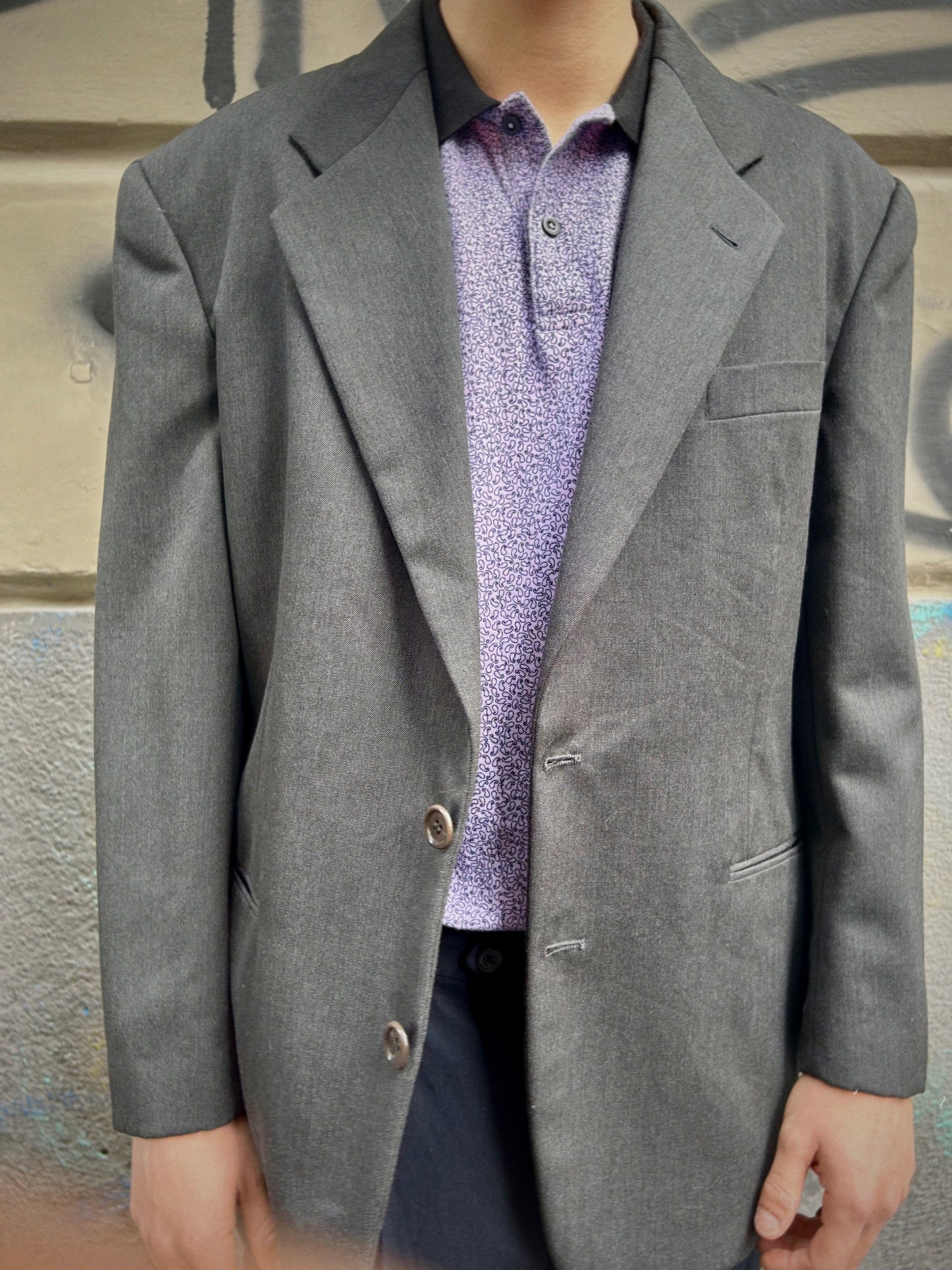 VINTAGE VALENTINO COUTURE 90s OVERSIZED WOOL BLAZER