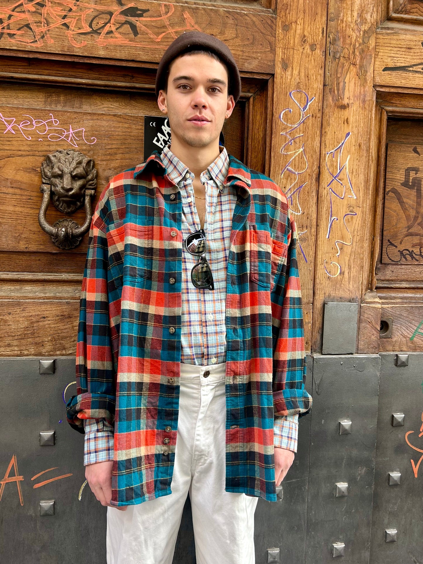 Vintage Carhartt Plaid Flannel Shirt